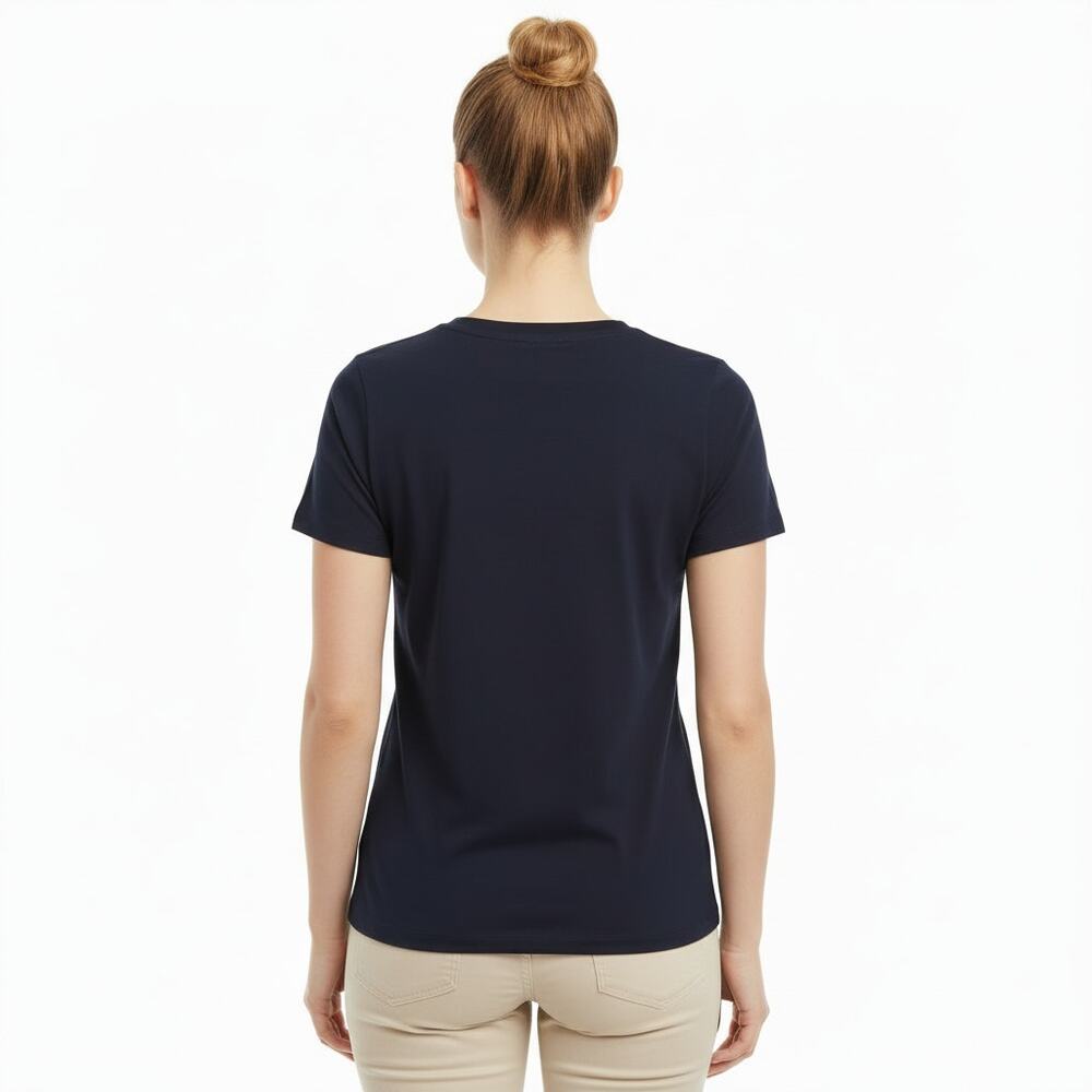 Vera Bradley Classic Navy Crew Neck Top, S - Picture 2 of 5